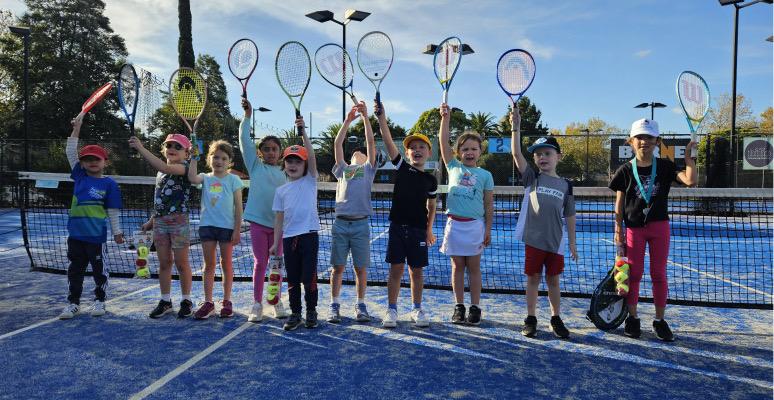 Juniors taking part in a group coaching session