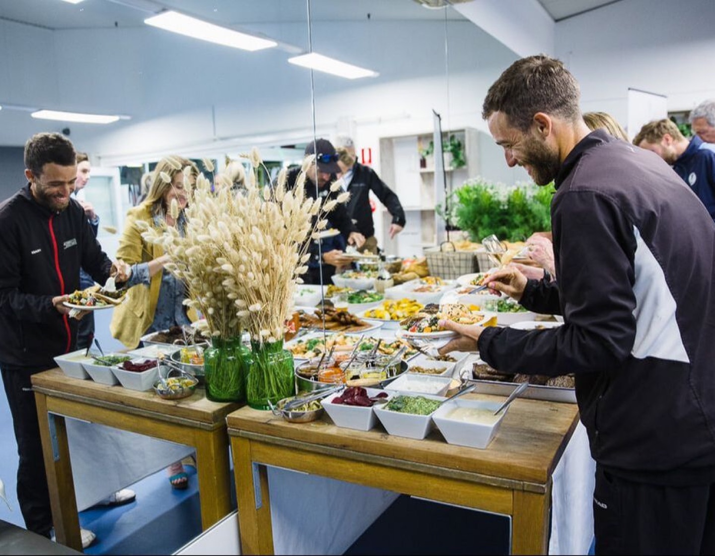 Guests enjoying a Christmas party event at the centre